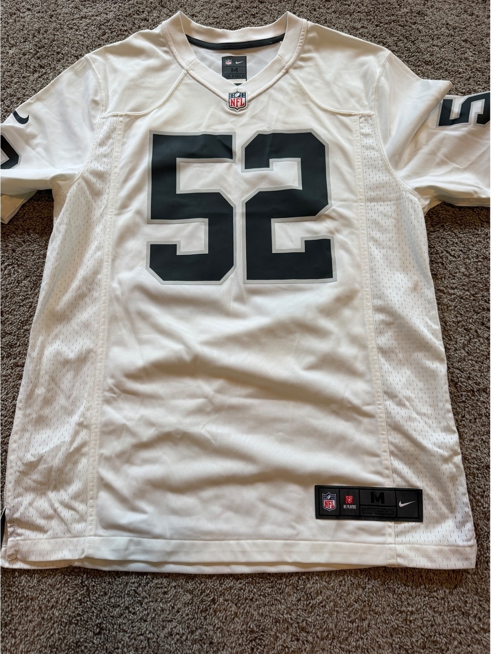 Nike NFL Khalil Mack #52 White Men's Jersey Medium